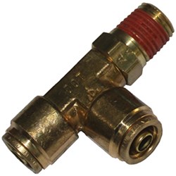 BRASS QCAB NYLON TUBE MALE RUN TEE