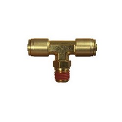 BRASS QCAB N/TUBE MALE BRANCH TEE