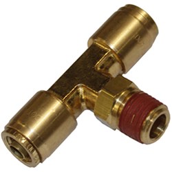 TEE BRANCH 3/8"TUBE x 1/4"NPT SWIVEL