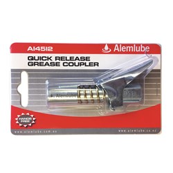 ALEMLUBE QUICK RELEASE GREASE COUPLER 1/8" BSP