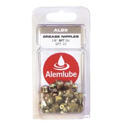 ALEMLUBE NIP 1/8 NPT 10 PACK