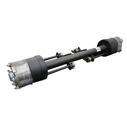 AXLE ASSY 15" MAXUS 3-SPOKE 77" TRACK