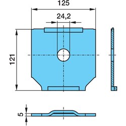 BPW PLATE WEAR AL2 M24 STRAIGHT