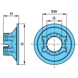 NUT AXLE SUIT BPW 9000 SERIES ECO HUBS