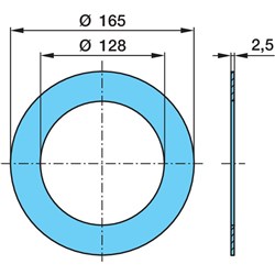 BPW SEAL GREASE 129 X165 INN H9 & 10