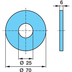 WASHER AL2 M24 SPRING EYE