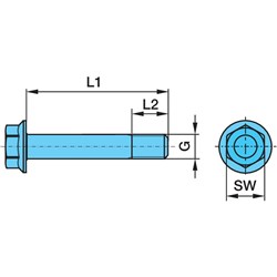 BOLT CENTRE D30K COMP PISTON