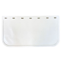 13&quot; DROP X 24&quot; WIDE WHITE MUDFLAP PLAIN