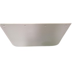 ANTI SPRAY RIBBED MUDFLAP 18&quot;X 24&quot; WHITE