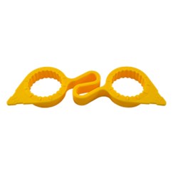 32MM LINKED WHEEL NUT INDICATOR YELLOW
