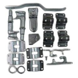 DOOR LOCK KIT 34MM ZINC