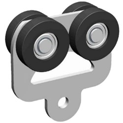 ROLLER 4MM PLATE 4 WHEELS PROFILE C1