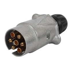 HELLA 7 POLE ROUND METAL TRAILER PLUG
