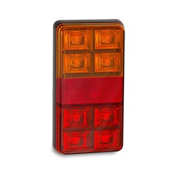 LED AUTOLAMPS 151 SERIES AMBER/RED STOP/TAIL/IND/REF LAMP - TWIN BLISTER