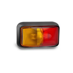 LED AUTOLAMPS 58 SERIES 12-24V AMBER/RED SIDE MARKER LAMP - BOX OF 10