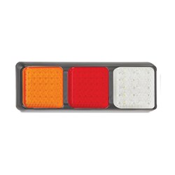 LED AUTOLAMPS 80 TRIPLE SERIES 12-24V AMBER/RED/WHITE STOP/TAIL/IND/REV LAMP