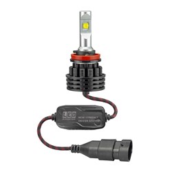 LED AUTOLAMPS H8, 9,11 9-32V LED SINGLE BEAM COOL WHITE HEADLIGHT - TWIN BLISTER