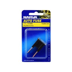 NARVA 80 AMP BLACK MALE PLUG 1PK