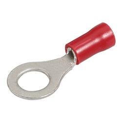 NARVA RING TERMINAL RED 6 3MM