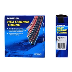 NARVA 5M X 12.7MM BLACK HEAT SHRINK