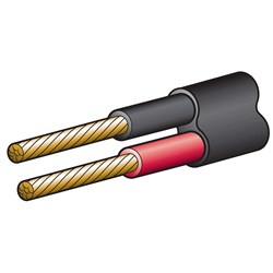 NARVA 15A 4MM TWIN CABLE 100M RED/BLK
