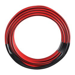 NARVA 15A 4MM TWIN FIG 8 CABLE 4M RED/BLK