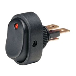 NARVA SWITCH ROCK 30A SPST 12V RED BL