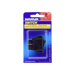 NARVA S/ROCK ON/OFF LED RED BL PACK