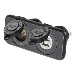 NARVA ACC/DUAL USB TWIN SOCKET F/MNT