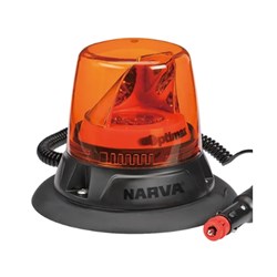 NARVA 10-33V OPTIMAX LED ROTATING BEACON MAGNETIC MOUNT (AMBER)
