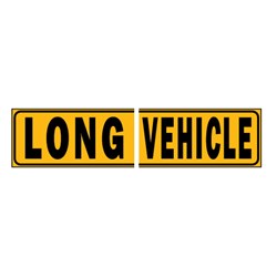 2PCE LONG VEHICLE SIGN DECAL
