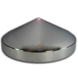 8&quot; CHROME POINTED CENTRE HUB CAP