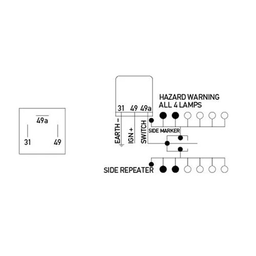 HELLA ELECTRONIC FLASHER UNIT 12V 3 PIN ELH3016 | Truck & Trailer Parts ...