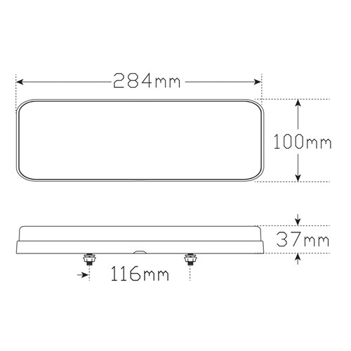 LED AUTOLAMPS 284 SERIES 12-24V AMBER/RED/WHITE STOP/TAIL/IND/REV/REF ...